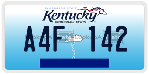 A4F142  license plate in KY
