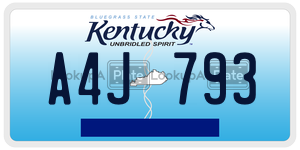 A4J793  license plate in KY