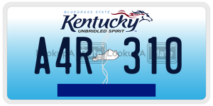 A4R310  license plate in KY