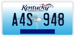 A4S948  license plate in KY