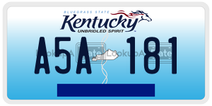 A5A181  license plate in KY