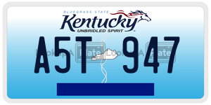 A5T947  license plate in KY