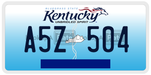 A5Z504  license plate in KY