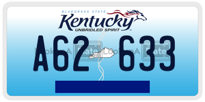 A62633  license plate in KY