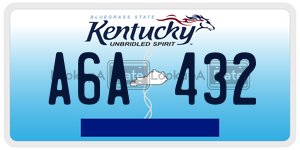 A6A432  license plate in KY