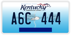 A6C444  license plate in KY