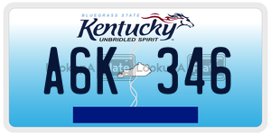 A6K346  license plate in KY