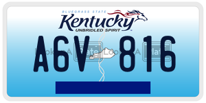 A6V816  license plate in KY