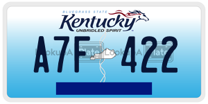 A7F422  license plate in KY