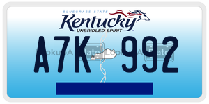 A7K992  license plate in KY