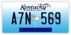 A7N569  license plate in KY