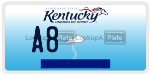 A8  license plate in KY