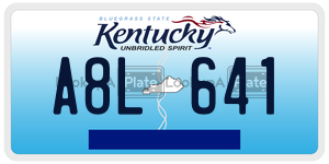 A8L641  license plate in KY