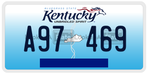 A97469  license plate in KY