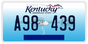A98439  license plate in KY