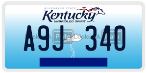 A9J340  license plate in KY