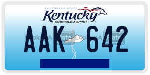 AAK642  license plate in KY