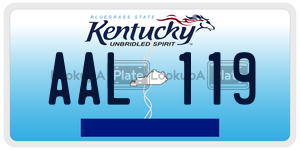 AAL119  license plate in KY