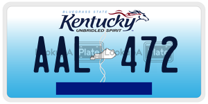 AAL472  license plate in KY