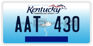 AAT430 license plate in Kentucky