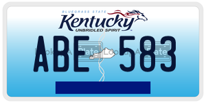 ABE583  license plate in KY