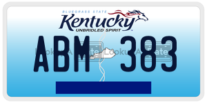 ABM383 license plate in Kentucky