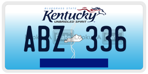 ABZ336  license plate in KY