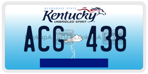 ACG438  license plate in KY