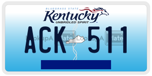 ACK511  license plate in KY