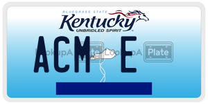 ACME  license plate in KY