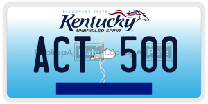 ACT500 license plate in Kentucky