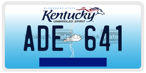 ADE641  license plate in KY