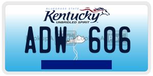 ADW606  license plate in KY