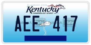 AEE417  license plate in KY