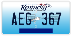 AEG367  license plate in KY