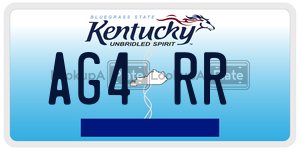 AG4RR  license plate in KY