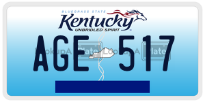 AGE517  license plate in KY