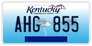 AHG855  license plate in KY