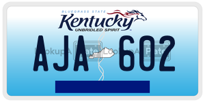 AJA602  license plate in KY