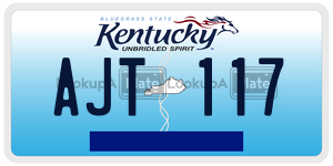 AJT117  license plate in KY