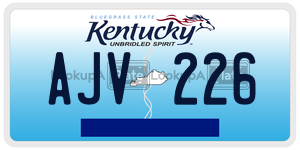 AJV226 license plate in Kentucky