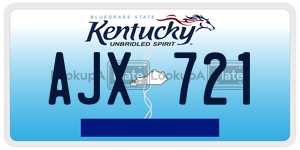 AJX721  license plate in KY