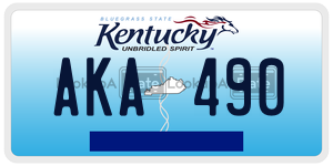 AKA490  license plate in KY