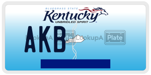AKB  license plate in KY