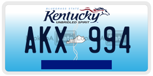AKX994  license plate in KY