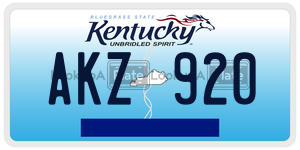 AKZ920  license plate in KY