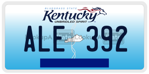 ALE392  license plate in KY