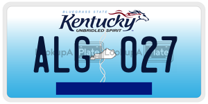 ALG027  license plate in KY