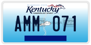 AMM071  license plate in KY