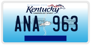ANA963  license plate in KY